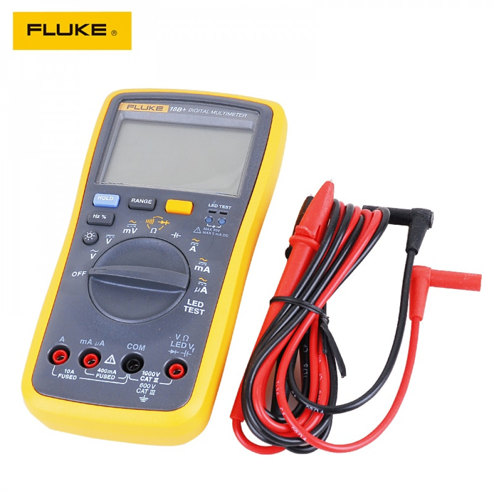Fluke original 17B+  Auto Digital Range Multimeter DMM AC/DC/Diode/R/C Voltage Current Tester