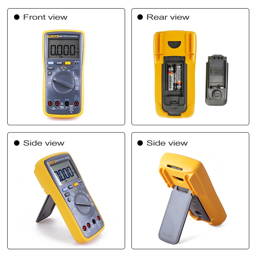 Fluke original 17B+  Auto Digital Range Multimeter DMM AC/DC/Diode/R/C Voltage Current Tester