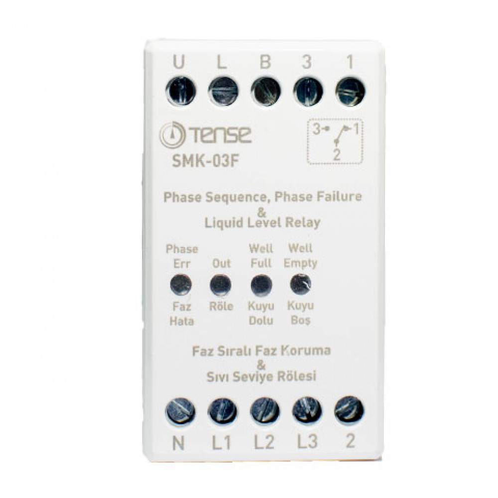 TENSE SMK-03F PHASE FAILURE WITH LIQUID LEVEL CONTROLER RELAY (3 phase)