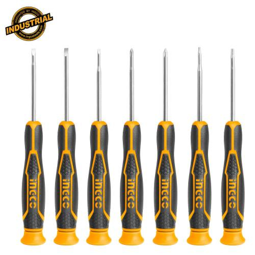 Screwdriver Set with A Necessary 7 Pieces Ingco HKSD0718