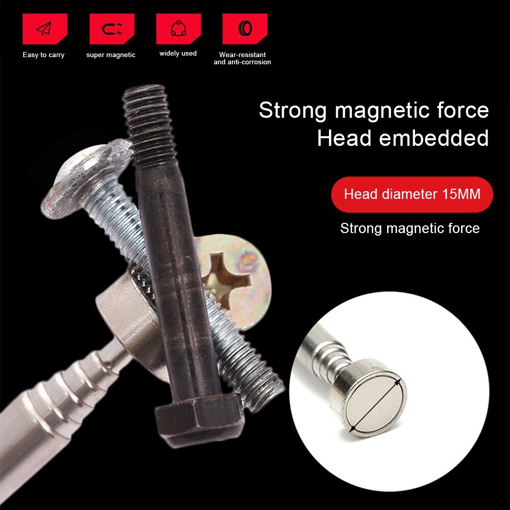 8lb Portable Telescopic Magnetic Pickup Stick