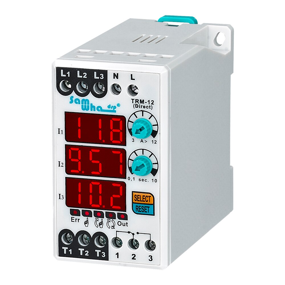 Digital (Manual / Semi-Automatic / Automatic Reset) Electronic Overload Asymmetry Relay Thermal Relay TRM 25  150-260VAC