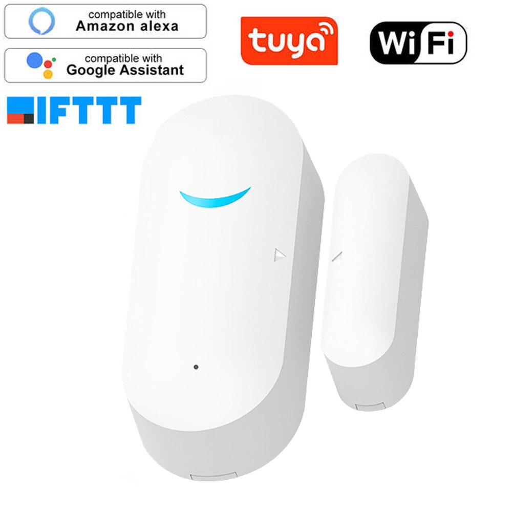 Tuya Smart WiFi Door Sensor Door Open / Closed Detectors WiFi App Notification Alert security alarm support Alexa Google Home