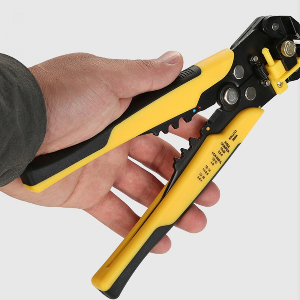 Pliers Wire Stripper Crimper Cable Cutter Automatic Multifunctional Terminal 8"