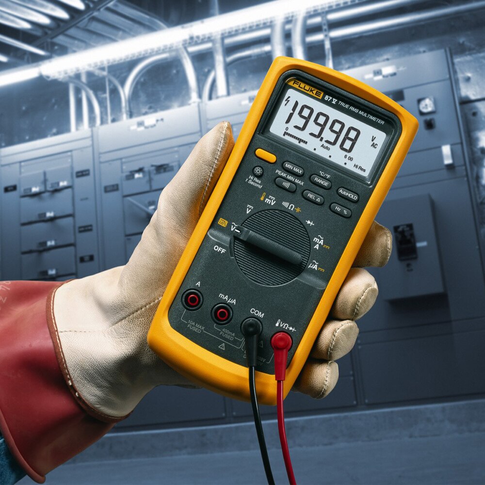 Fluke True RMS 87V/E2 Industrial Electrician Combo Kit Multimeter