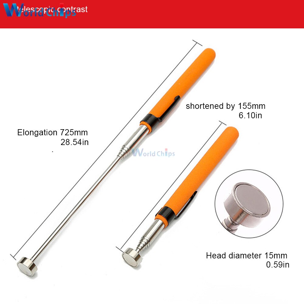 8lb Portable Telescopic Magnetic Pickup Stick