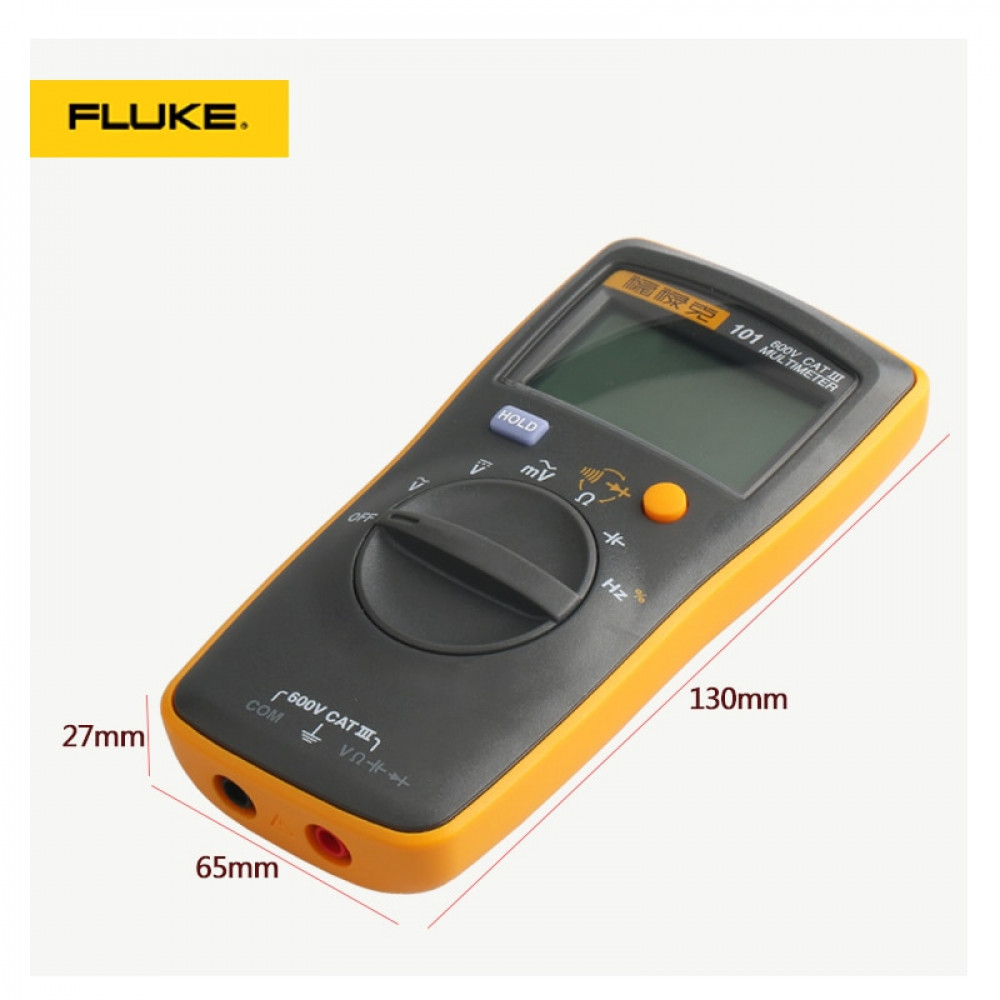 Fluke 101 Basic Palm-sized Mini Pocket auto range Digital Multimeter