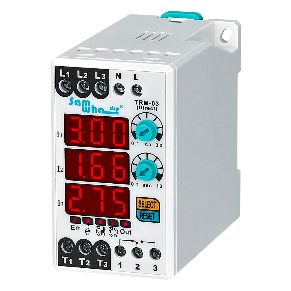 Digital (Manual / Semi-Automatic / Automatic Reset) Electronic Overload Asymmetry Relay Thermal Relay TRM 25  150-260VAC